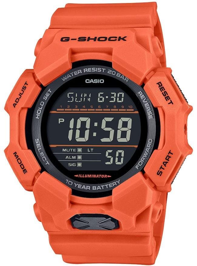 CASIO G-Shock Chronograph - GD-010-4ER Orange case with Orange Rubber Strap