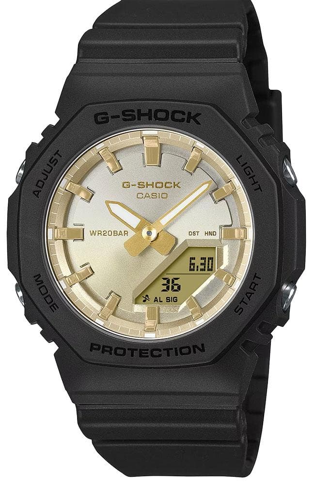 CASIO G-Shock Chronograph - GMA-P2100SG-1AER Black case with Black Rubber Strap