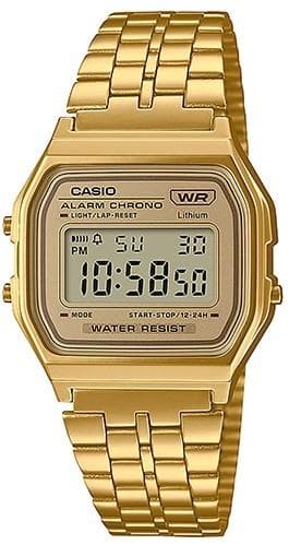 CASIO Vintage Collection - A-158WETG-9AEF, Gold case with Stainless Steel Bracelet