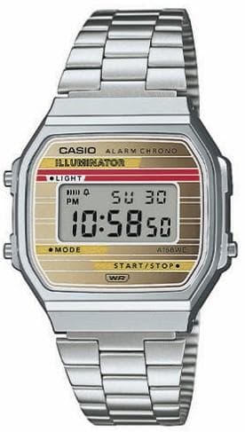 CASIO Vintage Collection - A-168WEHA-9AEF, Silver case with Stainless Steel Bracelet