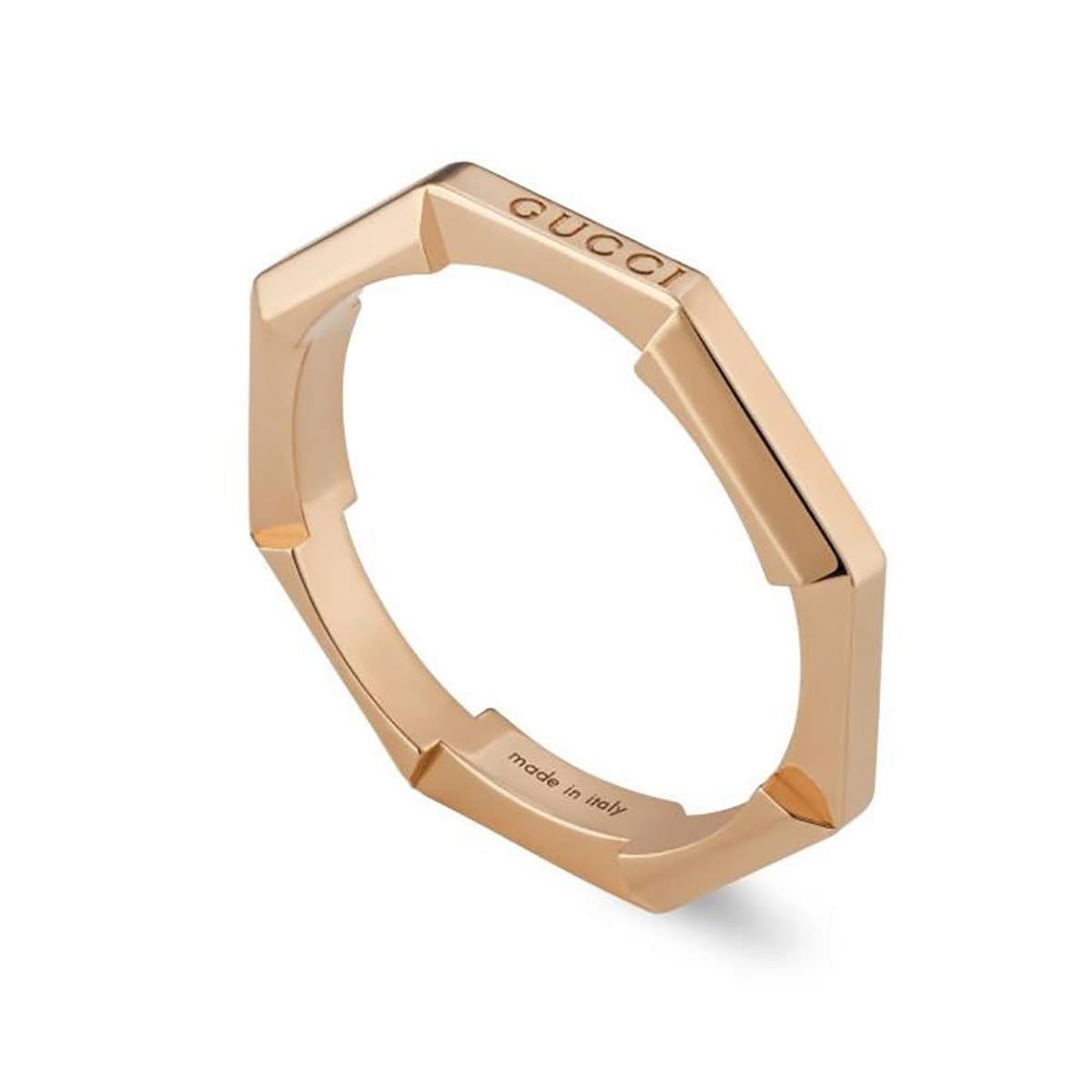 GUCCI "Link to Love" Δαχτυλίδι από χρυσό 18ct Rose Gold YBC662194002012