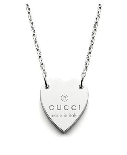 GUCCI "Trademark" Κολιέ από ασήμι 925 Silver (Μήκος 45.00cm) YBB22351200100U