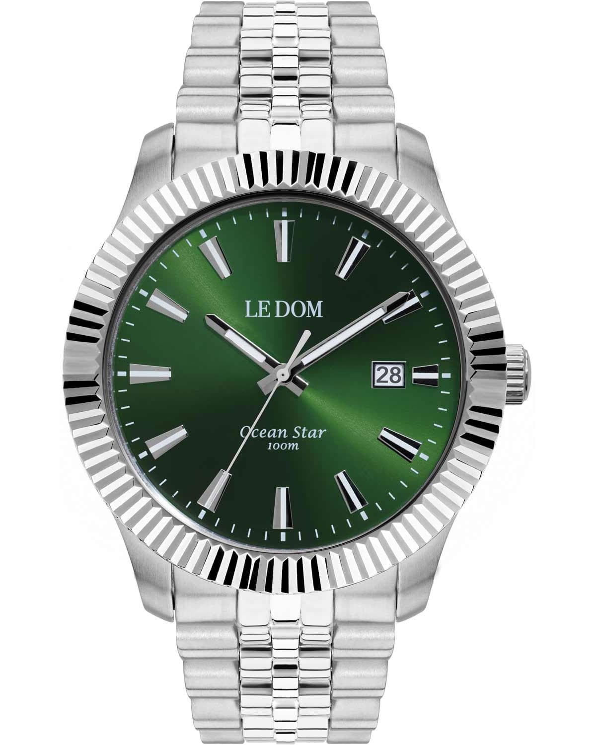 LE DOM Ocean Star - LD.1491-8, Silver case with Stainless Steel Bracelet