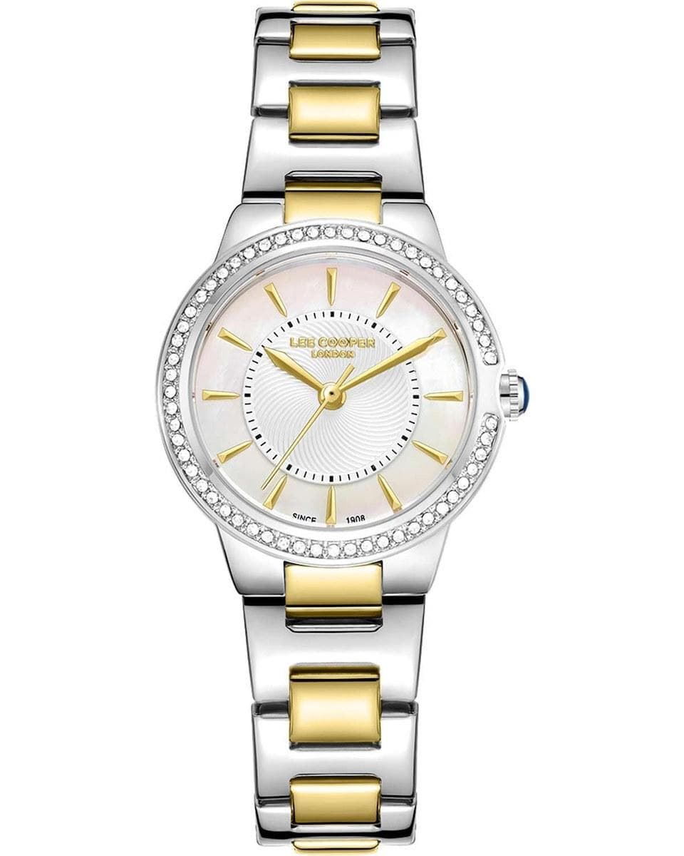 LEE COOPER Crystals Ladies - LC08295.220 , Silver case with Metal Bracelet