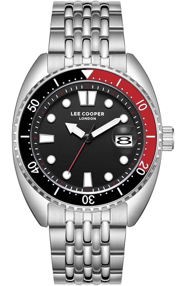 LEE COOPER Men's - LC07997.350, Silver case with Metal Bracelet