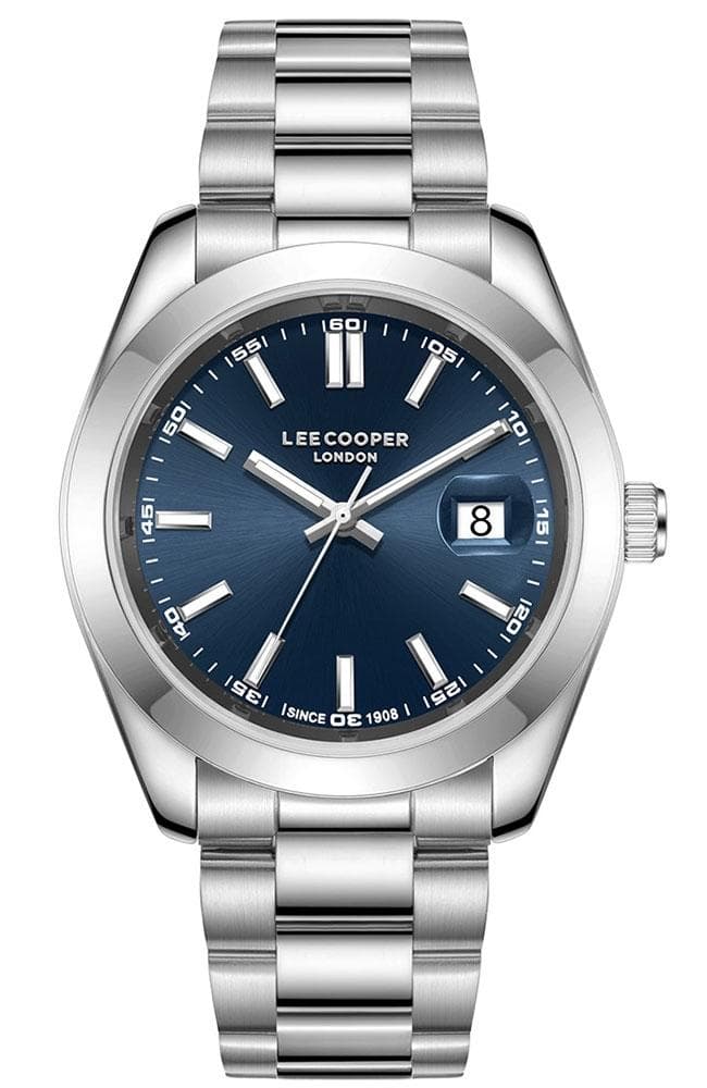 LEE COOPER Men's - LC08189.390, Silver case with Metal Bracelet