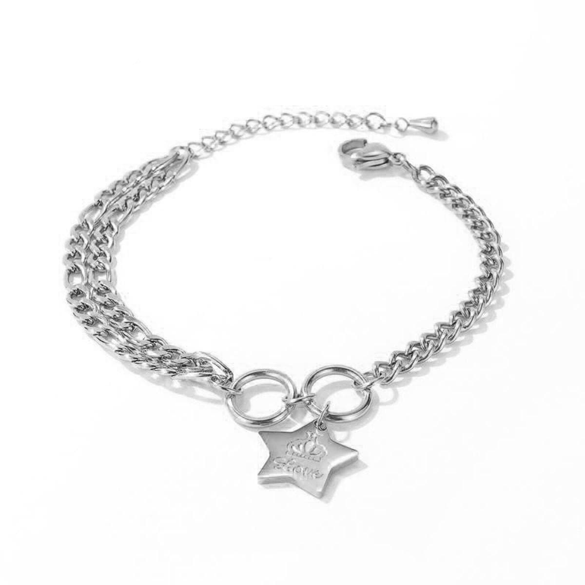 LEE COOPER Βραχιόλι από ανοξείδωτο ατσάλι Silver LC.B.01095.330