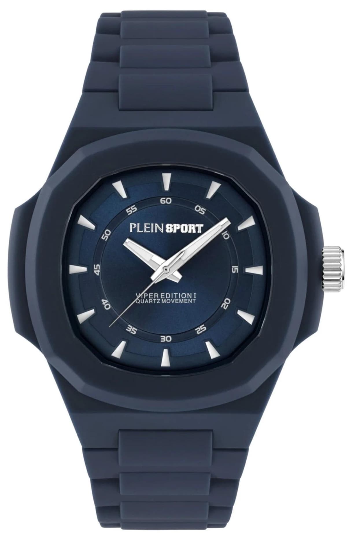 PLEIN SPORT Viper - PSOGA0125, Blue case with Black Rubber Strap