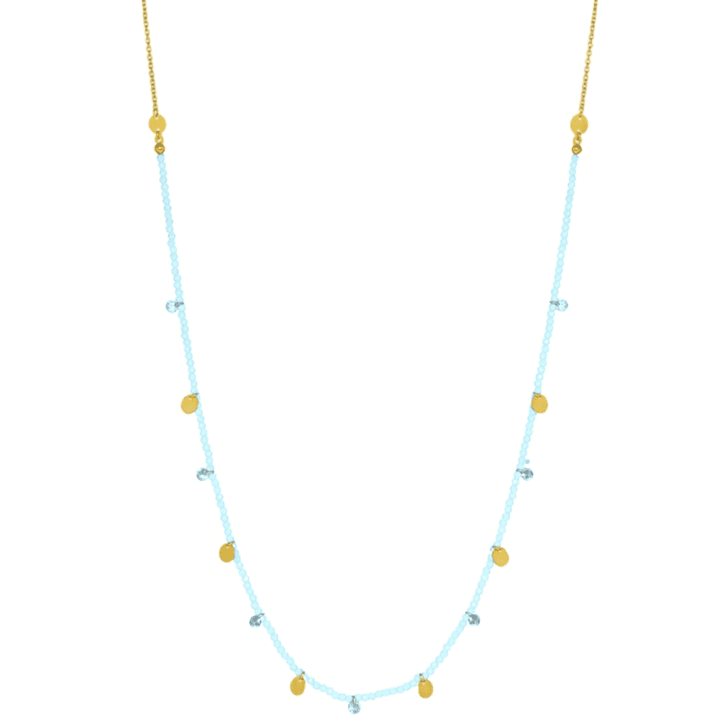 RUE DES MILLE Κολιέ από Ασήμι 925 Light Blue CL-031-M2-T-AU