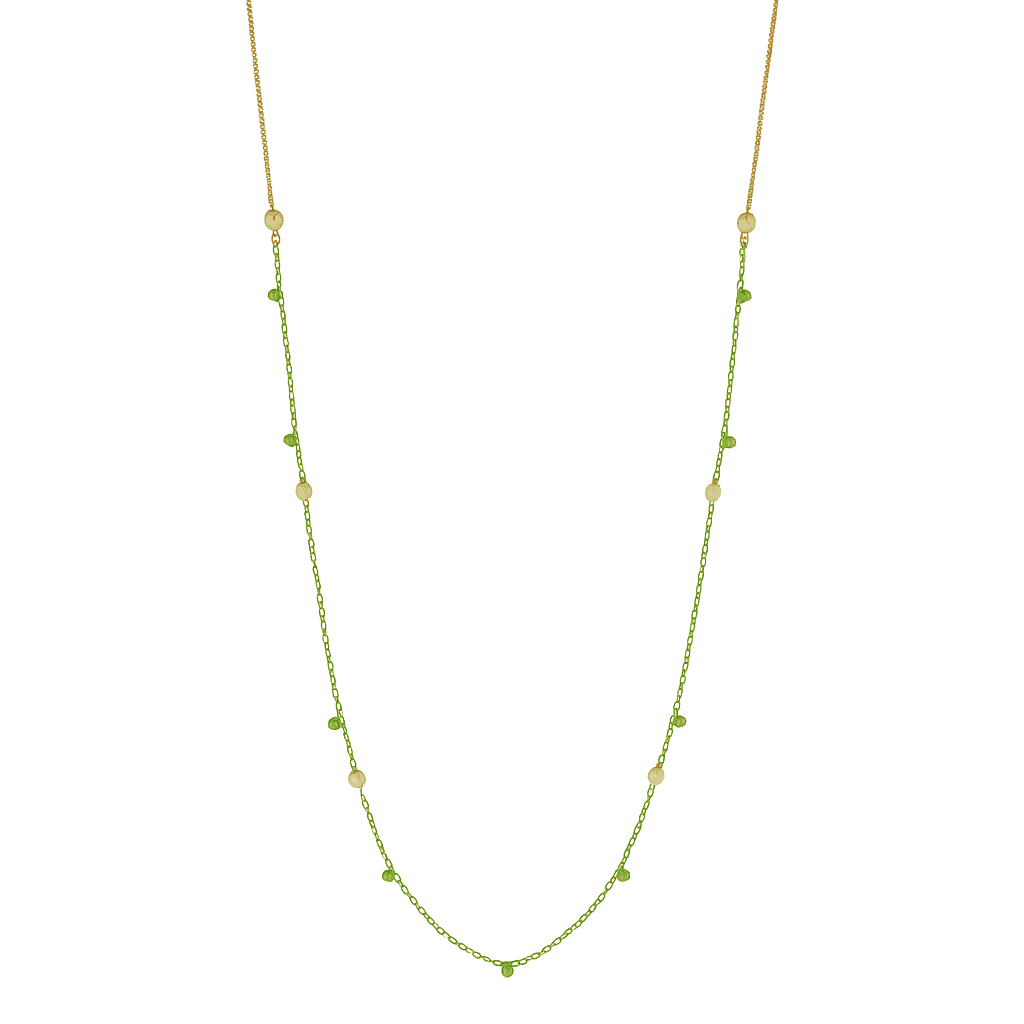 RUE DES MILLE Κολιέ από Ασήμι 925 Light Green CL-031-M1-V-AU