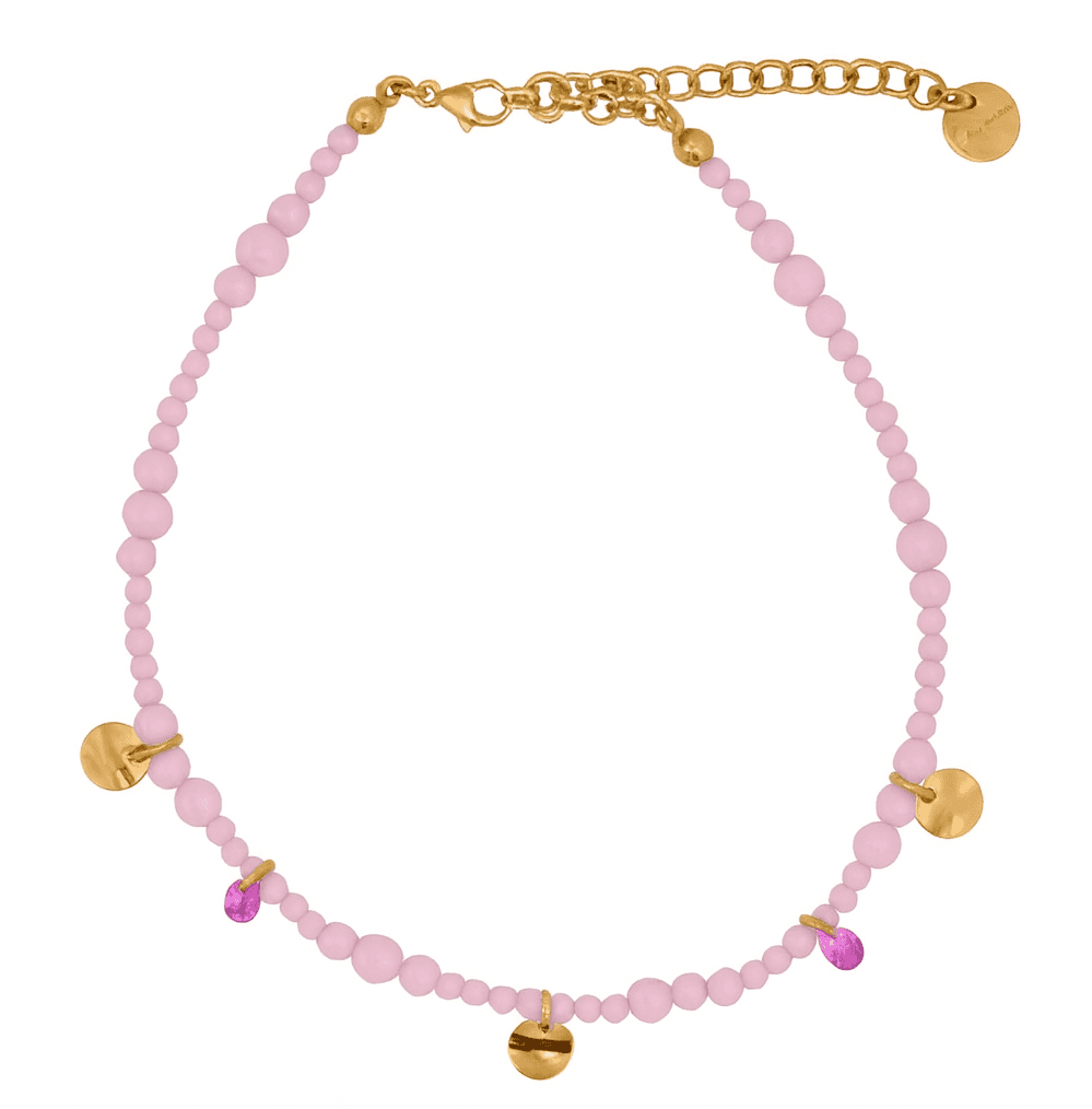 RUE DES MILLE Βραχιόλι από Ασήμι 925 Gold & Pink CAV-031-M1-R-AU